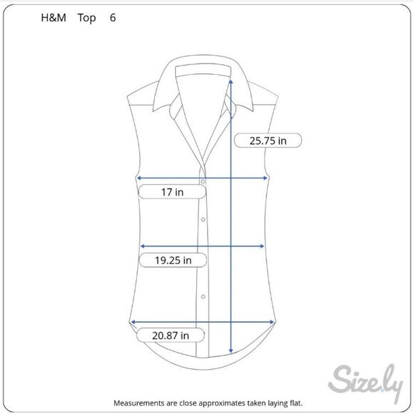 H&M Womens Tunic Blouse Size 6 Black Sheer Chiffon Sleeveless Button Down Top - Picture 2 of 9